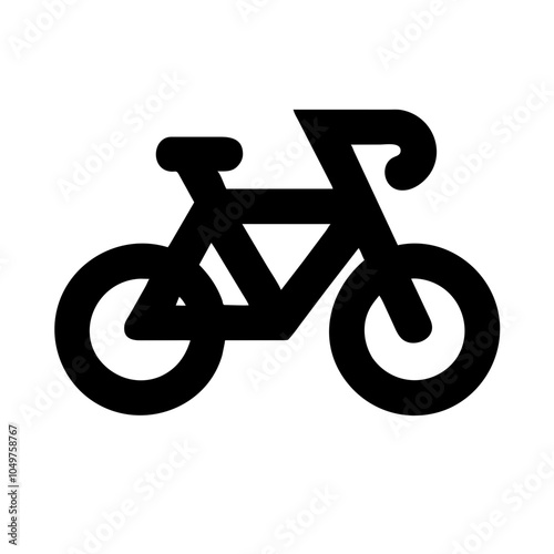 Icon of a bicycle representing cycling and transportation