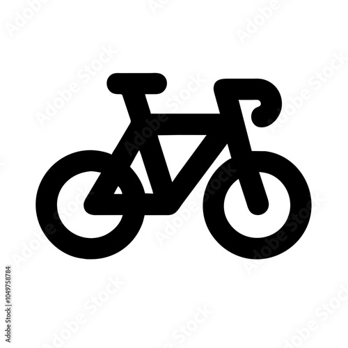 Icon of a bicycle representing cycling and transportation