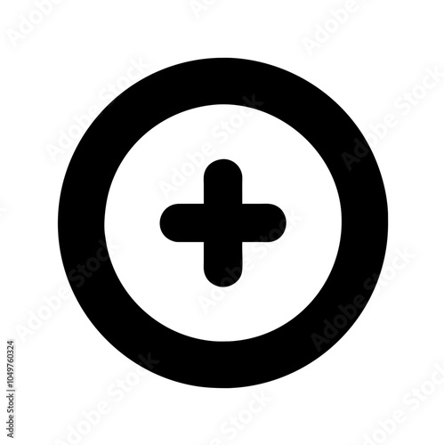 Icon of a button, often used in user interfaces or clothing