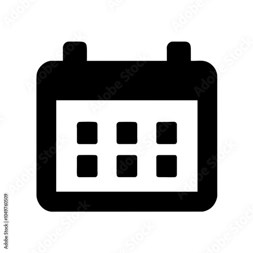 Icon of a calendar to represent time management and scheduling