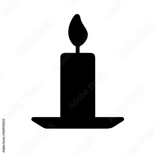 Icon of a candle holder designed to hold candles