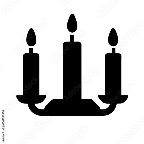 Icon of a candle holder designed to hold candles