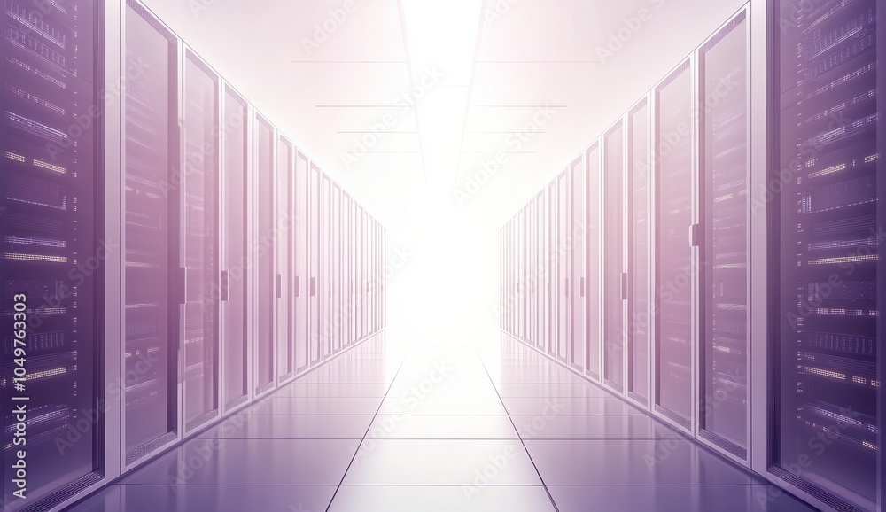 Obraz premium Server Room Corridor.