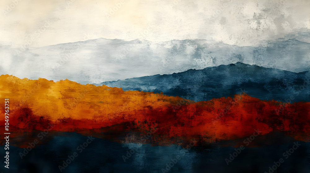 Abstract Mountain Range Illustration Abstract Mountain Range Illustration