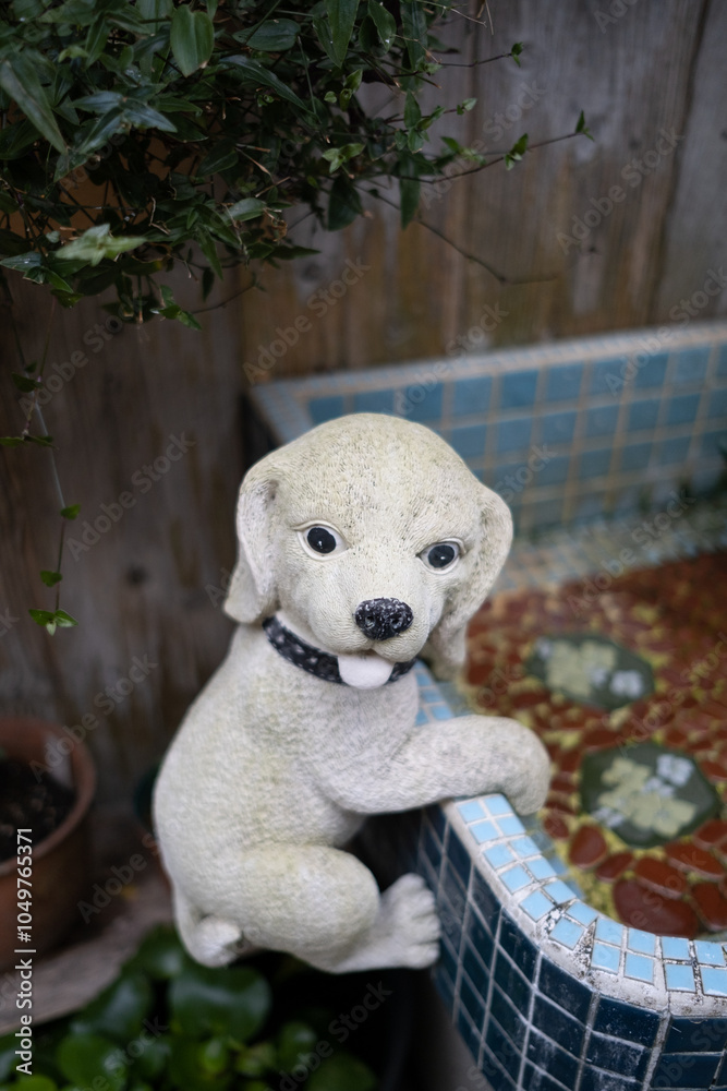 Cute dog ceramic pet doll