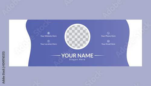 Professional Email Signature Template Design	