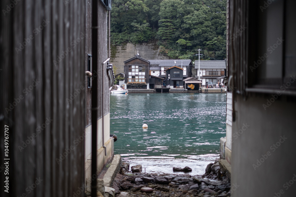 Ine Fishing Village, is famous for its unique funaya, or boat houses. These wooden buildings sit right on the water and serve as both dock and home for the fishermen
