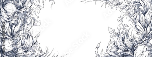  Vintage label frame design, line art drawing, detailed and intricate ink lines design, white background design, 