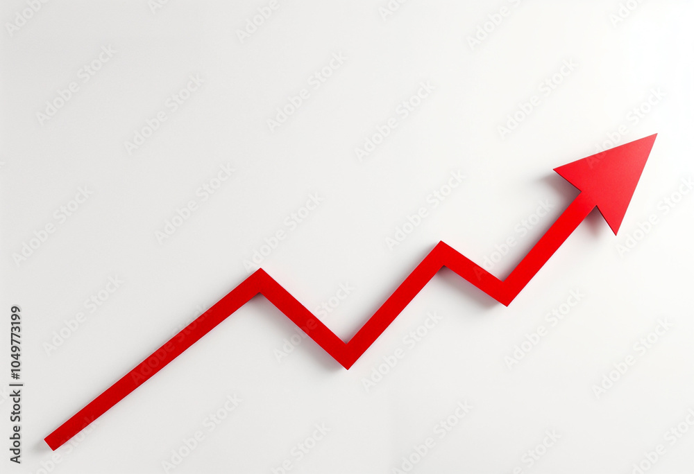 Red arrow pointing up, white background, upward trend.
Red arrow signalling growth on a white background, perfect for illustrating financial success and upward trends in presentations or reports. Red arrow pointing up, white background, upward trend.
Red arrow signalling growth on a white background, perfect for illustrating financial success and upward trends in presentations or reports.
