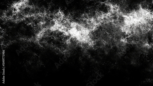 Abstract white noise texture on black background.