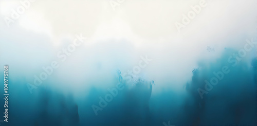 Blue and White Gradient Background for Creative Use