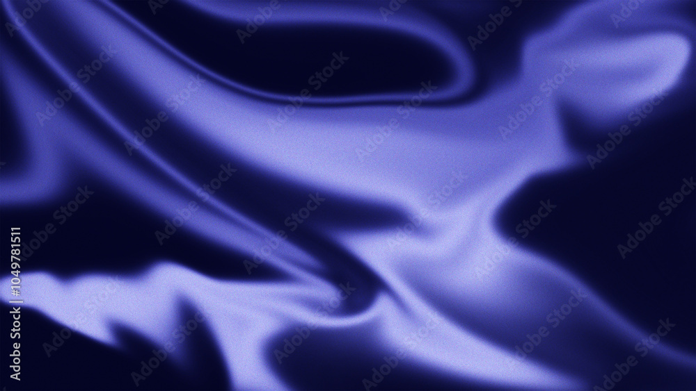 Fototapeta premium Abstract waves of soft blue light create a fluid, elegant motion against a dark background, evoking a calm and mysterious atmosphere
