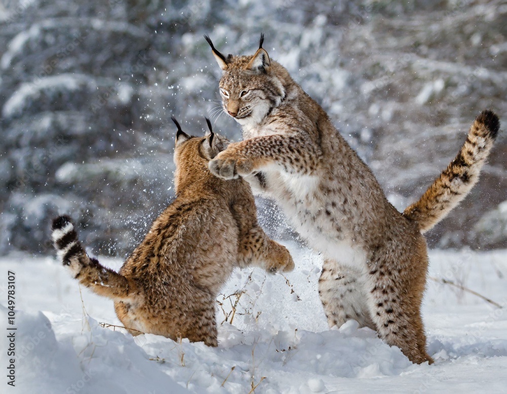 Obraz premium Mitten im Schnee