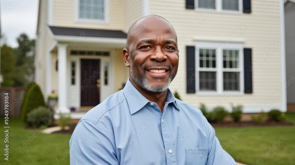 Professional Realtor Portrait: Real Estate Agent in Front of Home - Authentic Senior Real Estate Professional Photography Professional Realtor Portrait: Real Estate Agent in Front of Home - Authentic Senior Real Estate Professional Photography