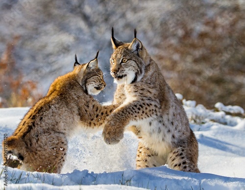 Mitten im Schnee photo
