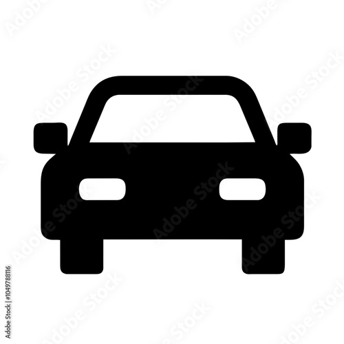 Icon of a car representing transportation