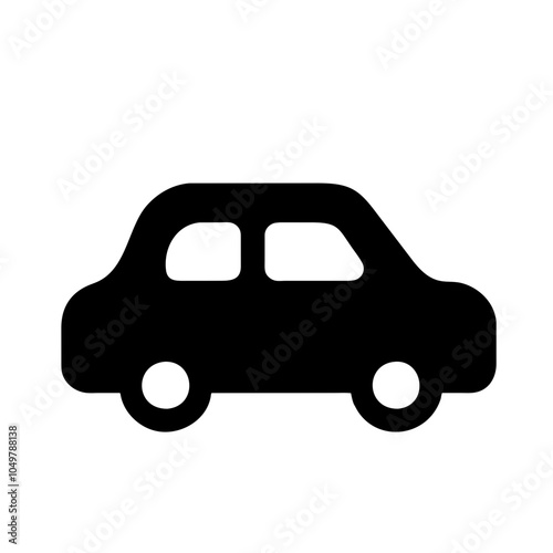 Icon of a car representing transportation