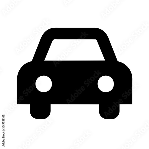 Icon of a car representing transportation
