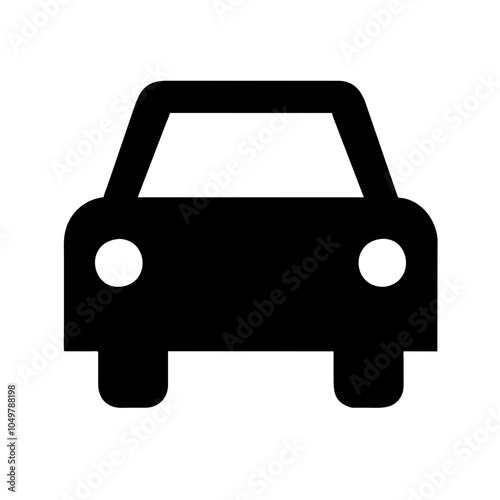 Icon of a car representing transportation