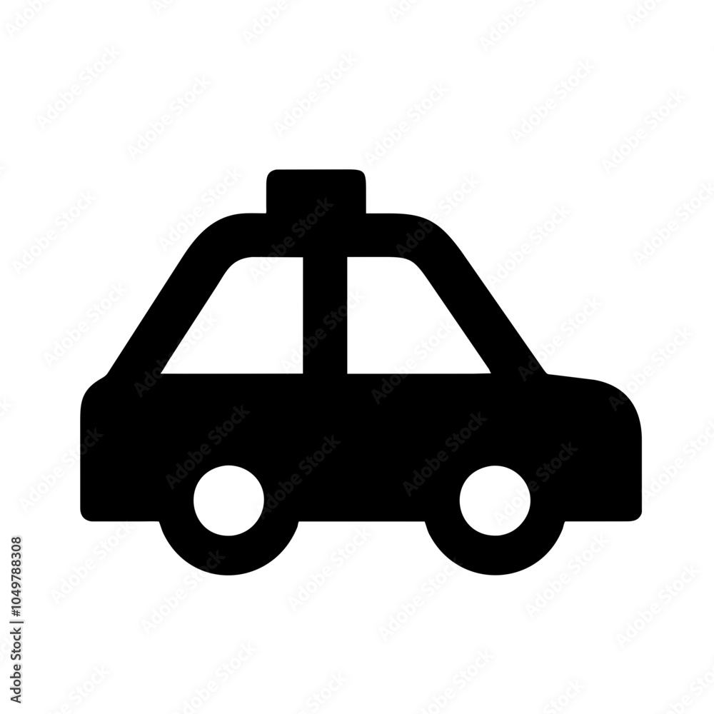 Icon of a car representing transportation Icon of a car representing transportation