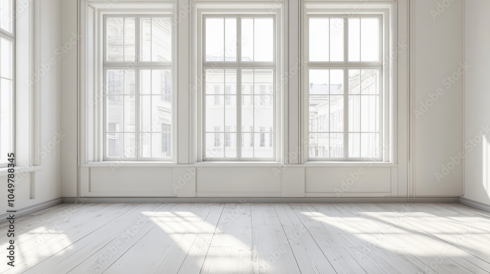 Fototapeta premium Empty White Room.