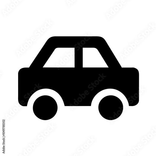 Icon of a car representing transportation