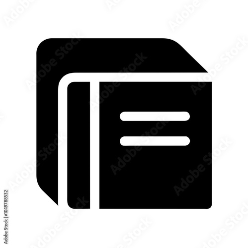 Icon of a catalog representing product listings or resources