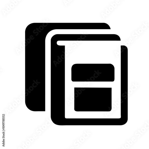 Icon of a catalog representing product listings or resources