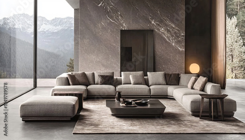 Minimalist and unique interior design in the house