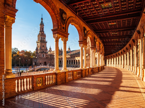 Plaza de España de Sevilla, España