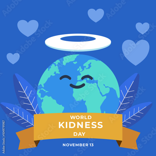 World kidness day poster square photo