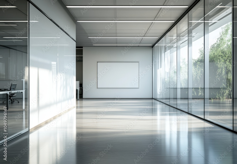 Modern Office Corridor. Modern Office Corridor.