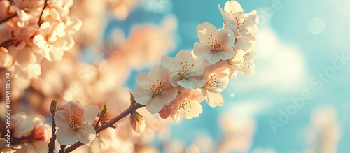 Apricot tree blossoms set a...