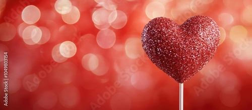 Wooden decorative heart on ...