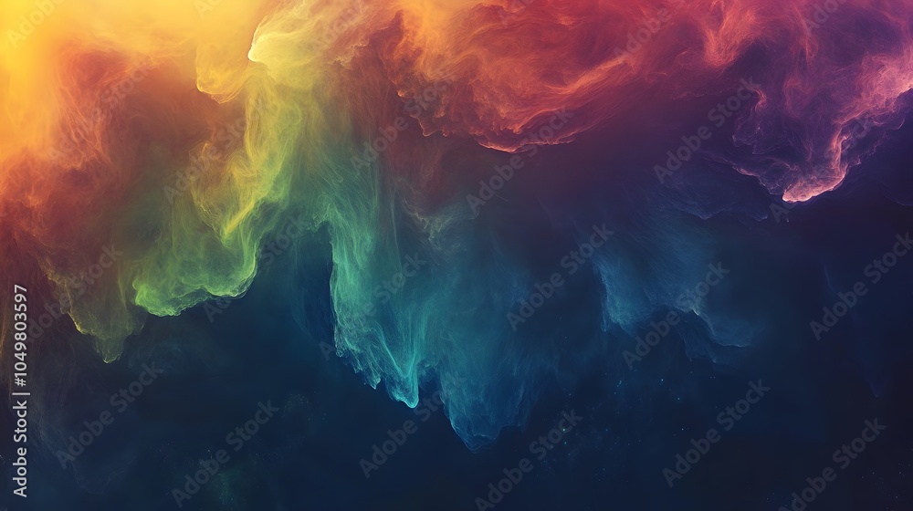 Obraz premium iridescent photograph of clouds