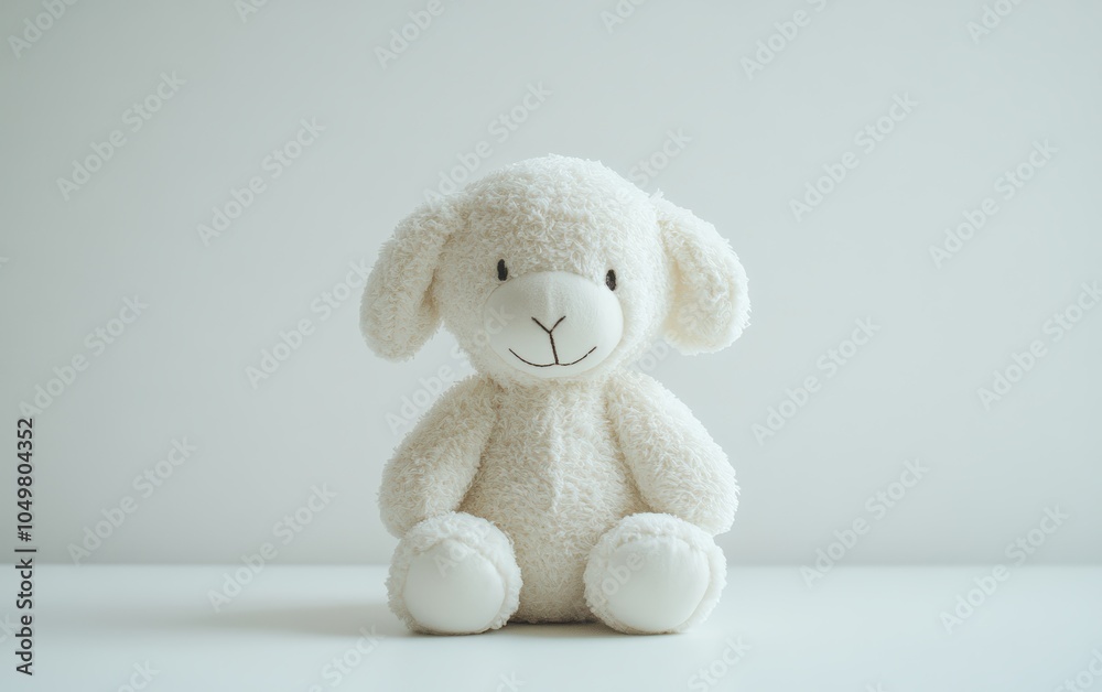 plush toy on a clean white background 