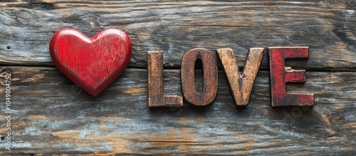 Valentine s Day theme Woode...