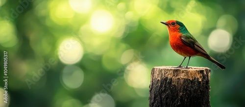 A vibrant red Robin also kn...