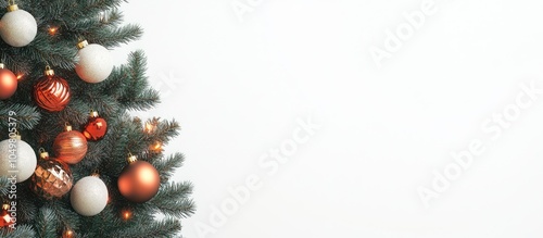 Christmas fir tree decorate...