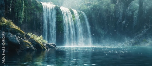 A refreshing waterfall rich...
