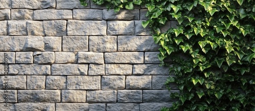 Tiled stone wall featuring ...