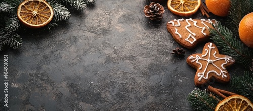 Gingerbread cookies fir tre...