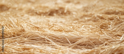 Close up of dry straw Backg...