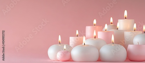 Collection of white and pin...