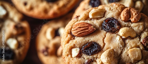 Close up of cookies made wi...
