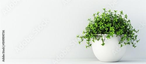new green trailing plant in...
