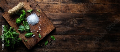 Wooden cutting board with h...