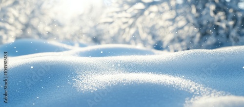 snow covering the ground in...