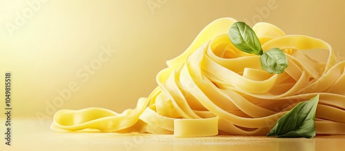 Homemade tagliatelle pasta ...