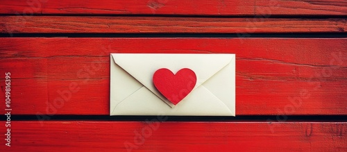 White paper love letter env...